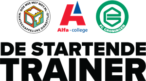 Logo MDT Startende trainer, Alfa-college en FC Groningen
